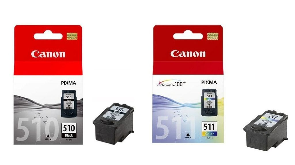 Canon PG- 510 Black And CL- 511 Colour Multipack Genuine Original Inkjet Cartridges