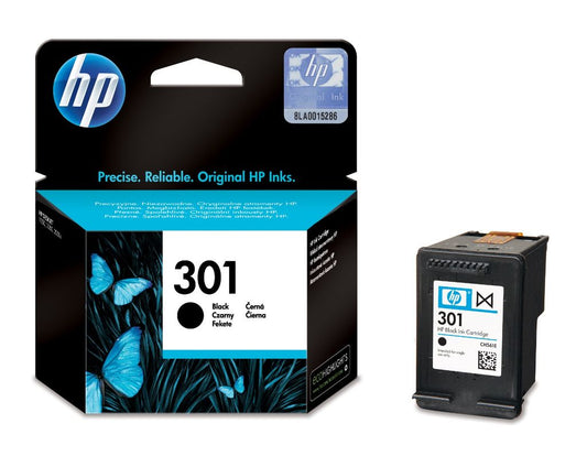 HP 301 Black Genuine Original Inkjet Cartridge