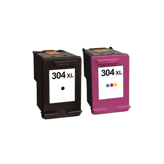 Refilled Ink For HP 304 XL Black And HP 304XL Colour Ink Cartridges