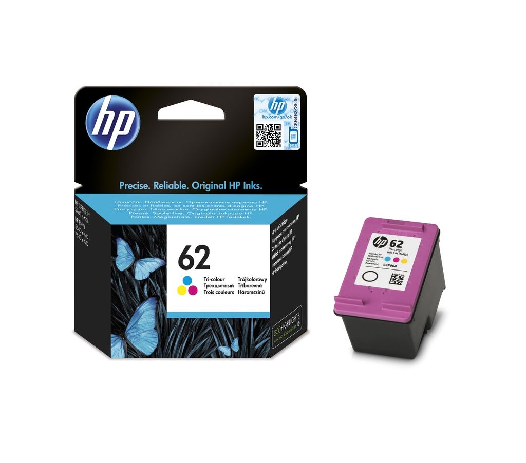 HP 62 Colour Genuine Original Inkjet Cartridge